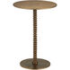 Dasari 15 inch Brass Side Table
